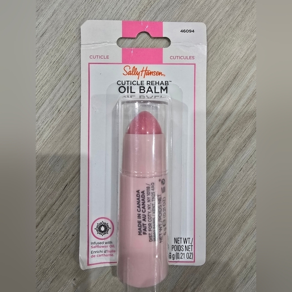 Sally Hansen Nail Rehab | Oil Cuticle Balm Infused w/ Sunflower, 0.21 Oz, New